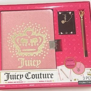 Juicy Couture Pink and Gold Journal Set